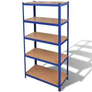 NNEVL Storage Shelf Garage Storage Organizer Blue
