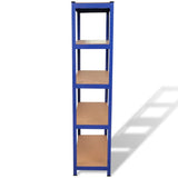 NNEVL Storage Shelf Garage Storage Organizer Blue