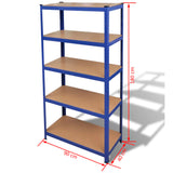 NNEVL Storage Shelf Garage Storage Organizer Blue