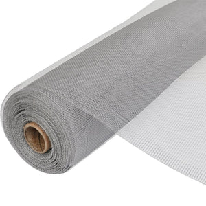 NNEVL Mesh Screen Aluminium 100x500 cm Silver