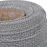NNEVL Mesh Screen Aluminium 100x500 cm Silver