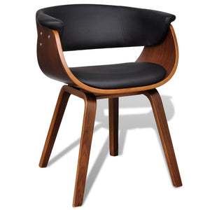 NNEVL Dining Chair Bent Wood and Faux Leather