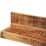 NNEVL Solid Wood Wall Mounted Display Shelf 2 pcs