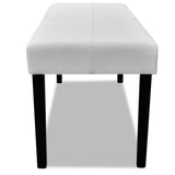 NNEVL White High Quality Artificial Leather Bench
