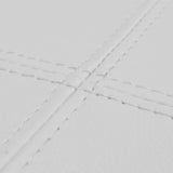 NNEVL White High Quality Artificial Leather Bench