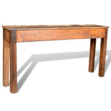 NNEVL Console Table with 3 Drawers Reclaimed Wood