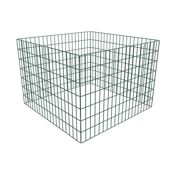 NNEVL Square Mesh Garden Composter 100 x 100 x 70 cm