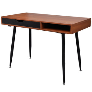 NNEVL Brown Workstation Computer Desk Laptop Table