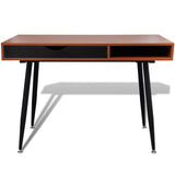 NNEVL Brown Workstation Computer Desk Laptop Table