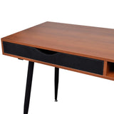 NNEVL Brown Workstation Computer Desk Laptop Table