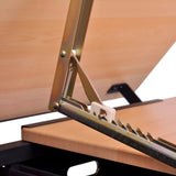 NNEVL Two Drawers Tiltable Tabletop Drawing Table with Stool