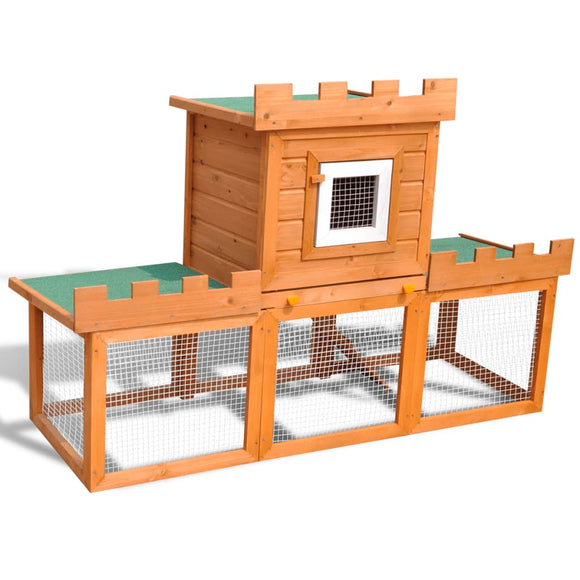 NNEVL Outdoor Large Rabbit Hutch House Pet Cage Single House