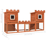 NNEVL Outdoor Large Rabbit Hutch House Pet Cage Double House