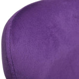 NNEVL Swivel Egg Chair with Cushion Small Purple Velvet