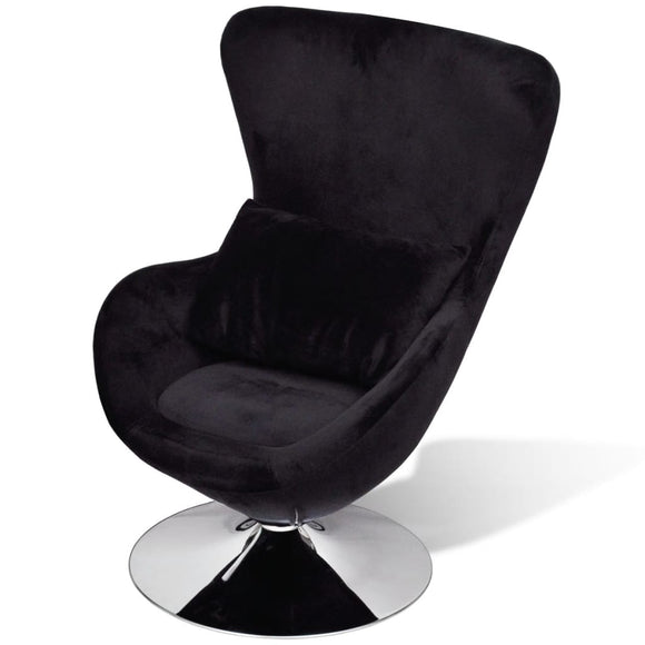 NNEVL Armchair with Egg Shape Black