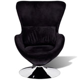 NNEVL Armchair with Egg Shape Black