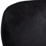 NNEVL Armchair with Egg Shape Black