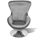 NNEVL Armchair with Egg Shape Silver