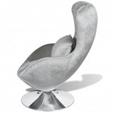 NNEVL Armchair with Egg Shape Silver
