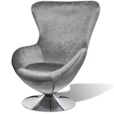 NNEVL Armchair with Egg Shape Silver