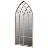NNEVL Gothic Arch Garden Mirror 50 x 115 cm for Both Indoor and Outdoor Use