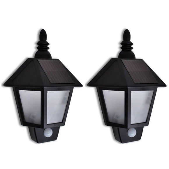 NNEVL Solar Wall Lamp with Motion Sensor 2 pcs