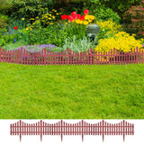 NNEVL 17 pcs Lawn Dividers 10 m Brown