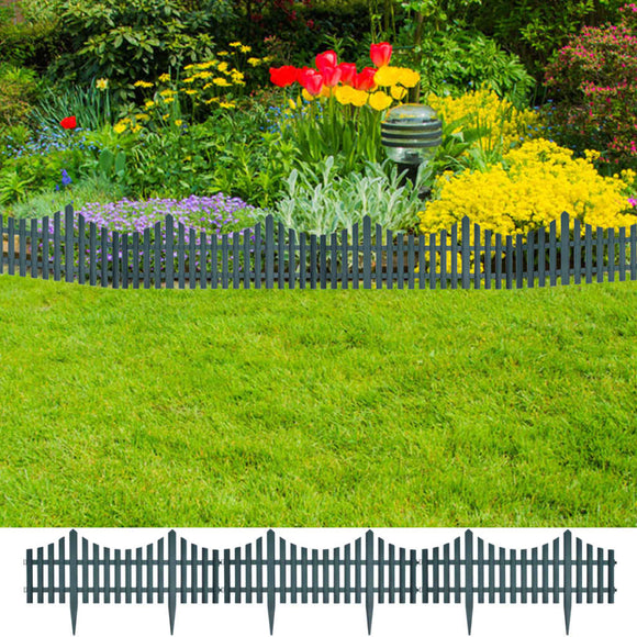 NNEVL 17 pcs Lawn Dividers 10 m Green