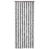 NNEVL Insect Curtain Grey and White 90x220 cm Chenille