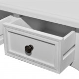 NNEVL Dressing Console Table with Three Drawers White