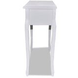 NNEVL Dressing Console Table with Three Drawers White