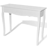 NNEVL Dressing Console Table White