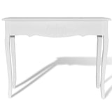 NNEVL Dressing Console Table White