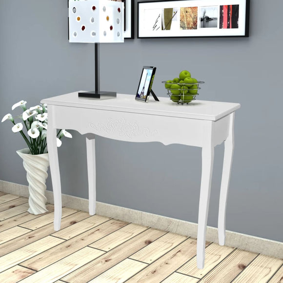 NNEVL Dressing Console Table White