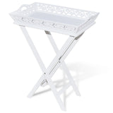 NNEVL Side Table with Tray White