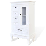 NNEVL Cabinet with 5 Drawers 2 Shelves White
