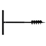 NNEVL Ground Drill with Handle 100 mm with Extension Tube 5 m Steel