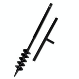 NNEVL Ground Drill with Handle 100 mm with Extension Tube 9 m Steel