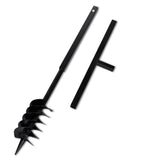 NNEVL Ground Drill with Handle 120 mm with Extension Tube 5 m Steel