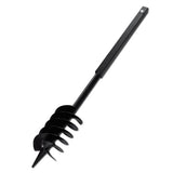 NNEVL Ground Drill with Handle 120 mm with Extension Tube 5 m Steel