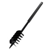 NNEVL Ground Drill with Handle 120 mm with Extension Tube 9 m Steel