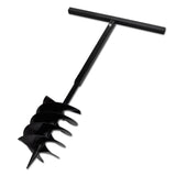 NNEVL Ground Drill with Handle 200 mm with Extension Tube 9 m Steel