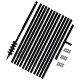 NNEVL Ground Drill with Handle 80 mm with Extension Tube 13 m Steel