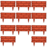 NNEVL Lawn Divider with Brick Design 11 pcs