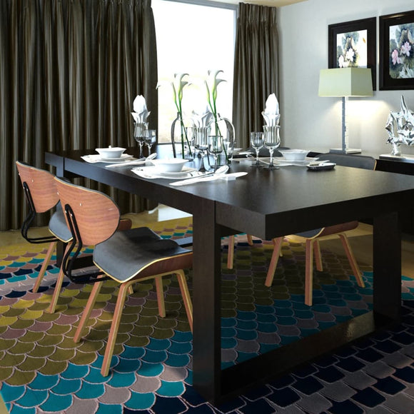 NNEVL Dining Chairs 4 pcs Bent Wood and Faux Leather