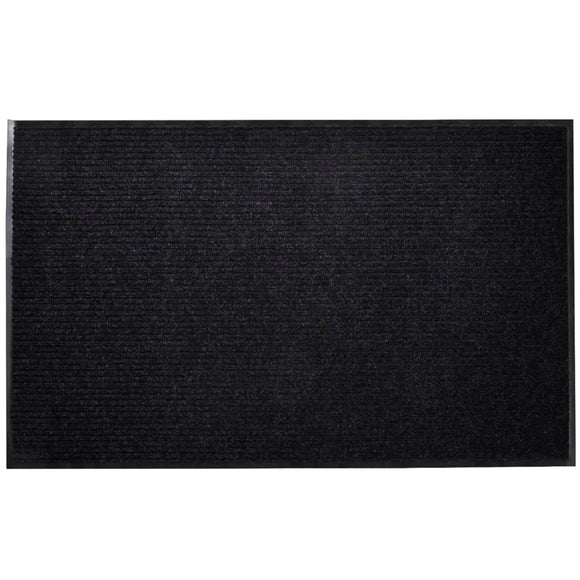 NNEVL Black PVC Door Mat 90 x 60 cm