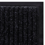 NNEVL Black PVC Door Mat 90 x 60 cm