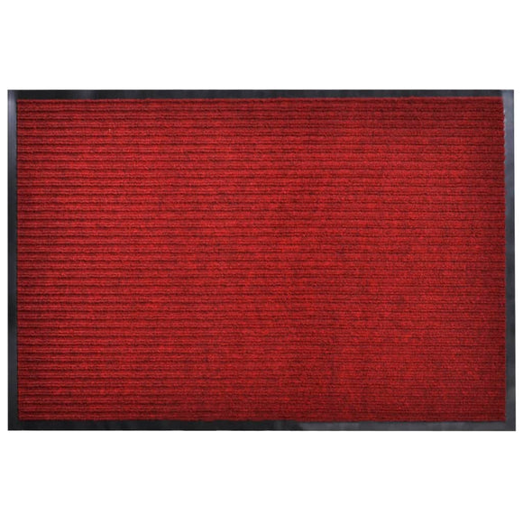 NNEVL Door Mat 90 x 60 cm PVC Red
