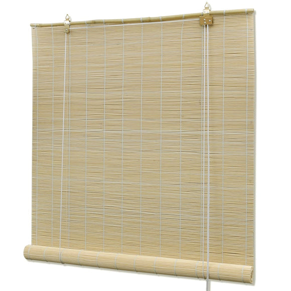 NNEVL Natural Bamboo Roller Blinds 100 x 160 cm