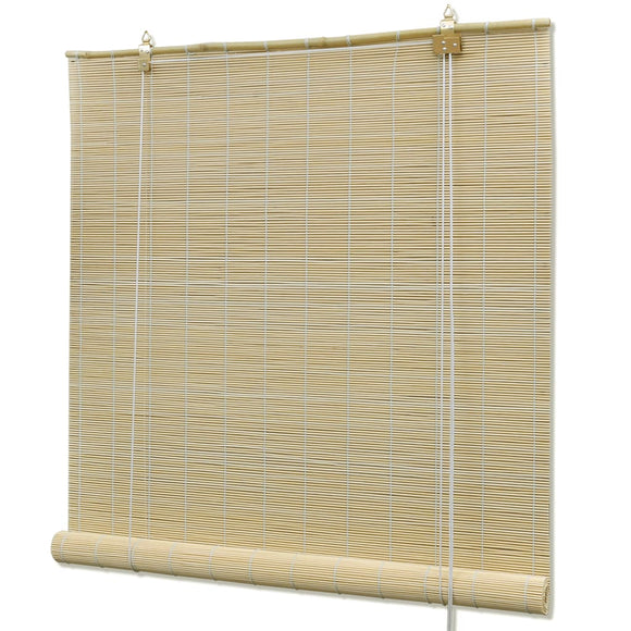 NNEVL Natural Bamboo Roller Blinds 120 x 160 cm